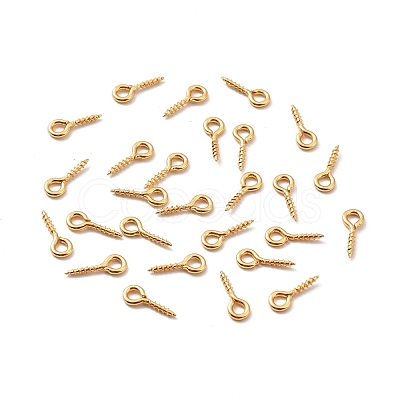 304 Stainless Steel Screw Eye Pin Peg Bails STAS-E044-07G-02-1