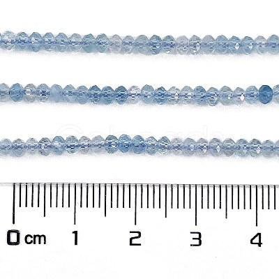 Natural Aquamarine Beads Strands G-L587-B02-01-1