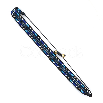 Friendship Loom Pattern Miyuki Seed Beads Bracelets for Women Men BJEW-Z013-41-1