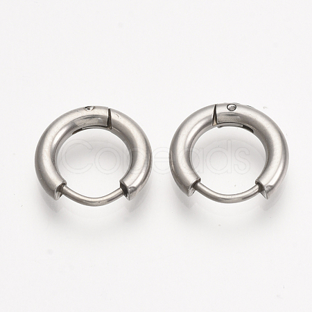 201 Stainless Steel Huggie Hoop Earrings EJEW-T005-JN155-8-1