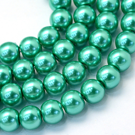 Baking Painted Glass Pearl Bead Strands HY-Q003-3mm-29-1