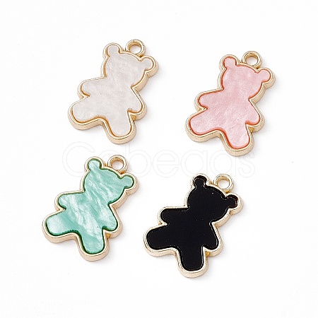 Opaque Resin Pendants PALLOY-P287-07LG-1