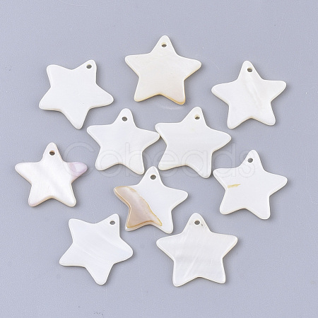 Freshwater Shell Pendants SHEL-S276-60C-1