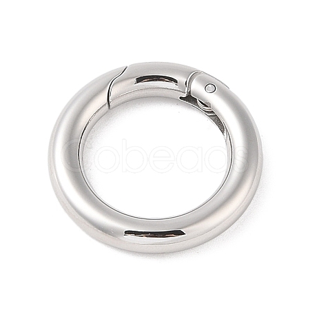 Tarnish Resistant 304 Stainless Steel Spring Gate Rings STAS-E055-23-1