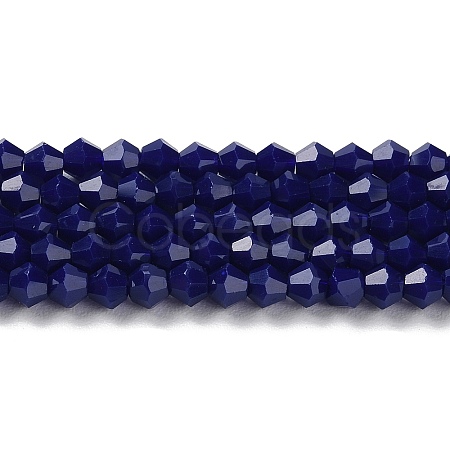 Opaque Solid Color Imitation Jade Glass Beads Strands GLAA-F029-P4mm-10-1