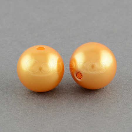 ABS Plastic Imitation Pearl Round Beads SACR-S074-6mm-A56-1