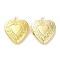 Rack Plating Brass Locket Pendants, Long-Lasting Plated, Lead Free & Cadmium Free, Heart, Golden, 22.5x19.5x5.5mm, Hole: 1.6mm, Inner Diameter: 11x13.5mm