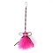 Halloween Witch Broom Ornament, with Grenadine, for Halloween Broomstick Witches Broom, Deep Pink, 550x200mm