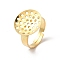 304 Stainless Steel Sieve Ring Settings, Round, Real 18K Gold Plated, Inner Diameter: 18mm, Tray: 16mm