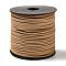 Glitter Powder Faux Suede Cord, Faux Suede Lace, Tan, 3mm, 100yards/roll(300 feet/roll)