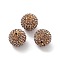 Grade A Rhinestone Pave Disco Ball Beads, for Unisex Jewelry Making, Round, Crystal, PP13(1.9~2mm), 16mm, Hole: 1.5mm