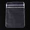 Transparent Plastic Zip Lock Bags, Self Seal Bags, Rectangle, Clear, 7x5x0.15cm