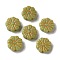 Opaque Lampwork Beads, Flower, Yellow Green, 15x6mm, Hole: 1mm, about 45~55pcs/100g