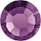 Preciosa&reg MAXIMA Crystal No Hotfix Flatback Stones, Czech Crystal, Dura Foiling, Round(438 11 615 Chaton Rose), 20050 Amethyst, SS12(3~3.2mm)