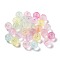 Transparent Acrylic Beads, Round, Mixed Color, 10mm, Hole: 2mm