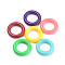 Acrylic Link Rings, Ring, Mixed Color, 16x3mm