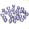 K9 Glass, Imitation Austrian Crystal Beads, Grade AAA, Faceted, teardrop, Lilac, 12x9x3.5mm, Hole: 0.9~1mm