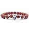 Synthetic Goldstone Stretch Bracelets, Skull