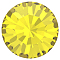 Preciosa&reg MAXIMA Crystal Round Stones, Czech Crystal, Dura Foiling, Round(431 11 615 Chaton), 80310 Citrine, SS10/PP21(2.7~2.9mm)