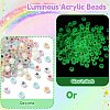 Luminous Acrylic Beads MACR-YW0002-97-4