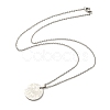 Non-Tarnish Constellation Pendant Necklaces NJEW-S422-04P-01-3