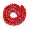 Opaque Solid Color Glass Beads Strands EGLA-A034-P4mm-D22-2