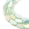 Electroplate Opaque Glass Beads Strands EGLA-J150-A-FR15-3