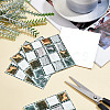 Square PVC 3D Self Adhesive Mosaic Pattern Stickers DIY-WH0260-84B-2