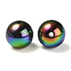 UV Plating Rainbow Iridescent Acrylic Beads PACR-E001-04B-3