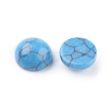Synthetic Blue Turquoise Cabochons G-F528-31-6mm-2
