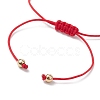 3Pcs 3 Styles Christmas Glass Braided Bead Bracelet Sets BJEW-JB10892-5