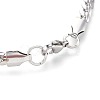 304 Stainless Steel Curb Chain Bracelets BJEW-L636-02A-P-2