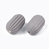Rubberized Style Acrylic Corrugated Beads OACR-T014-18A-02-2