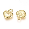 Electroplated Alloy Charms PALLOY-G267-03G-2