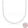 Anti-Tarnish 925 Sterling Silver Chain Necklace HY1372-3-1