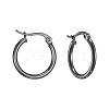 304 Stainless Steel Hoop Earrings EJEW-F105-11B-1