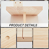 6-Slot Rectangle Slant Back Wood Ring Display Stands RDIS-WH0018-03-5