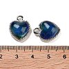 Alloy Glass Blue Pendants PALLOY-U003-07P-3