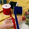 Yilisi 37.5 Yards 3 Colors Christmas Single Face Velvet Ribbon OCOR-YS0001-09-13