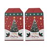 Rectangle Christmas Theme Kraft Paper Cord Display Cards CDIS-K003-02B-2
