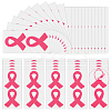 PVC Breast Cancer Pink Awareness Ribbon Sticker DIY-WH0431-01-1
