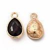 Faceted Glass Rhinestone Pendants GLAA-I051-A03-1