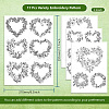 4 Sheets 11.6x8.2 Inch Stick and Stitch Embroidery Patterns DIY-WH0455-151-2