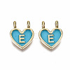 Alloy Enamel Charms ENAM-T012-02E-RS-2