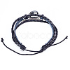 12 Constellation Leather Cord Bracelets BJEW-P240-E02-2