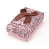 Floral Pattern Cardboard Jewelry Packaging Box CBOX-L007-002-1