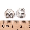 Letter Slider Beads for Watch Band Bracelet Making X-ALRI-O012-B-NR-3