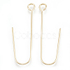 Brass Earring Hooks KK-S348-099-1