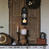 Boho Style Wall Mounted Wood Candle Holder Stand AJEW-WH0378-005-5