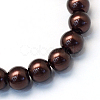 Baking Painted Pearlized Glass Pearl Round Bead Strands X-HY-Q003-4mm-40-2